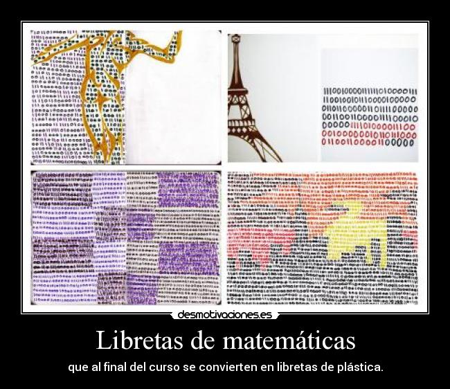 Libretas de matemáticas -