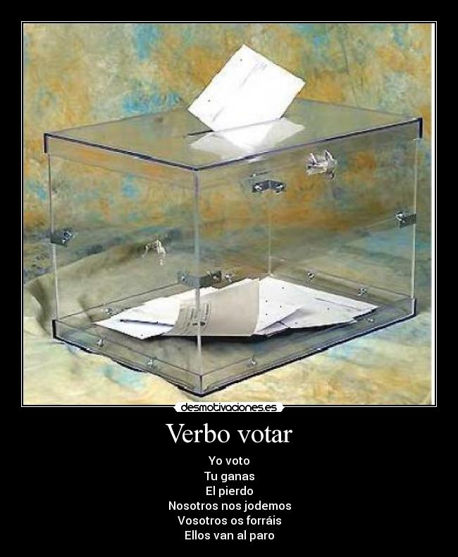 Verbo votar -