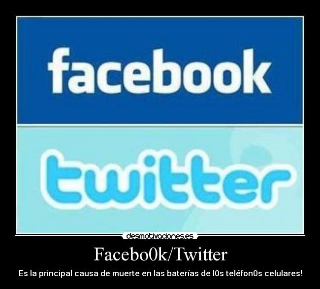 carteles facebook twitter desmotivaciones