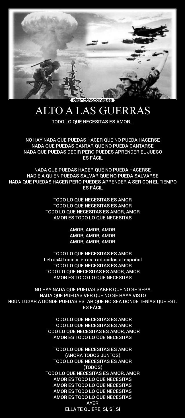 ALTO A LAS GUERRAS -