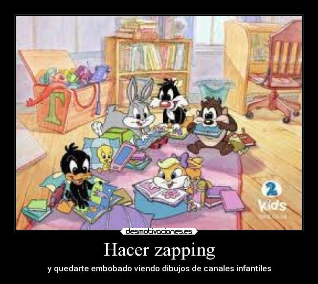 carteles zapping baby looney tunes pocoyo desmotivaciones