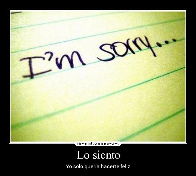 Lo siento - 