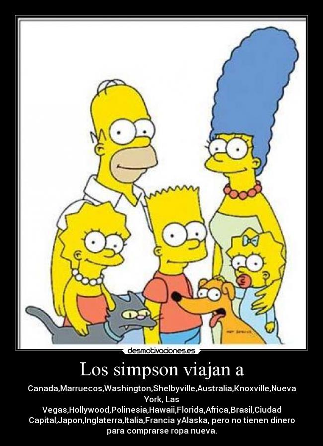 Los simpson viajan a -