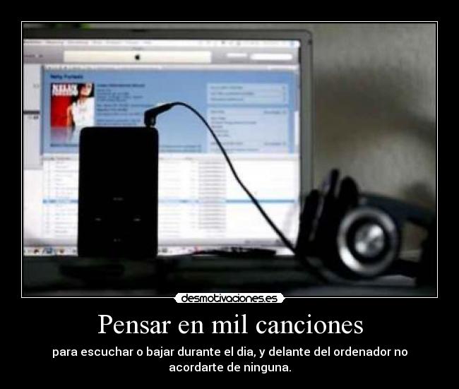 Pensar en mil canciones -