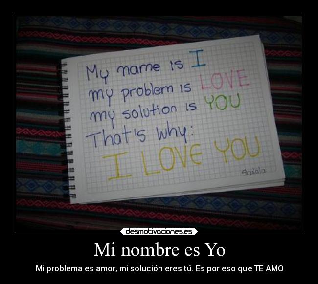 Mi nombre es Yo -