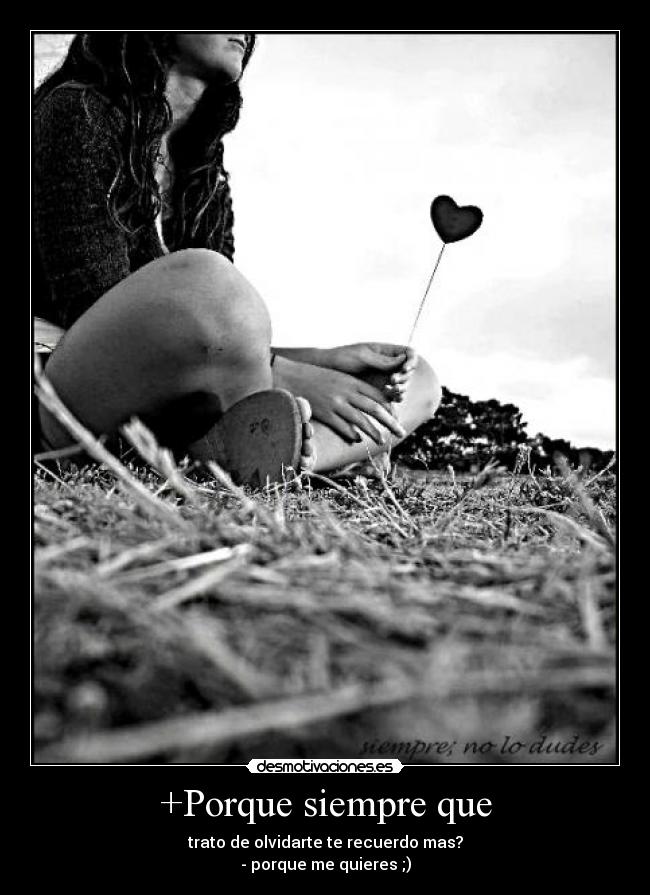 +Porque siempre que - 