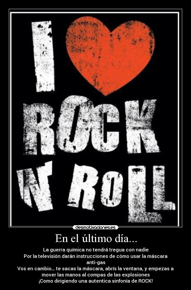 En el último día... -