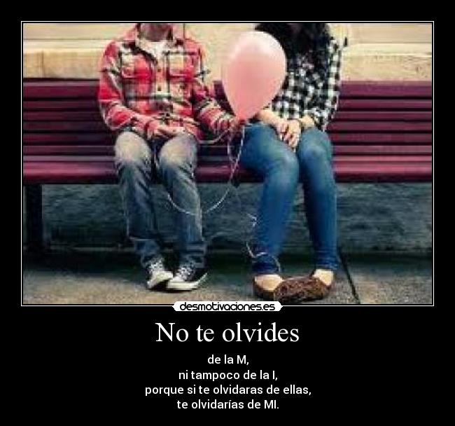 No te olvides - 