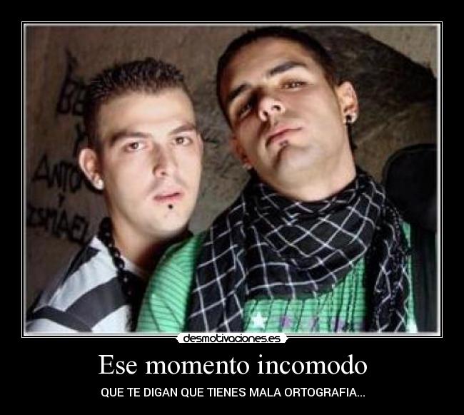 Ese momento incomodo -