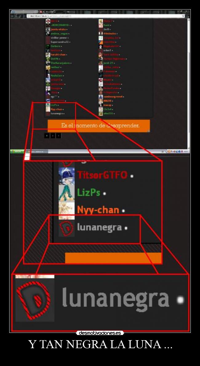 Y TAN NEGRA LA LUNA ... - 