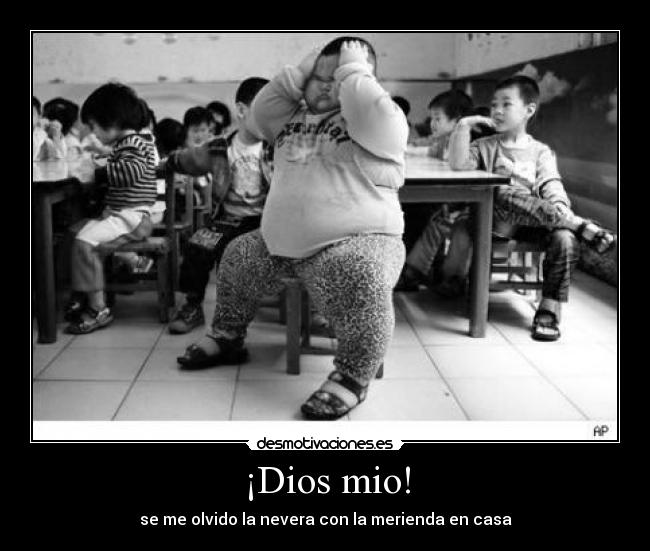 ¡Dios mio! - se me olvido la nevera con la merienda en casa