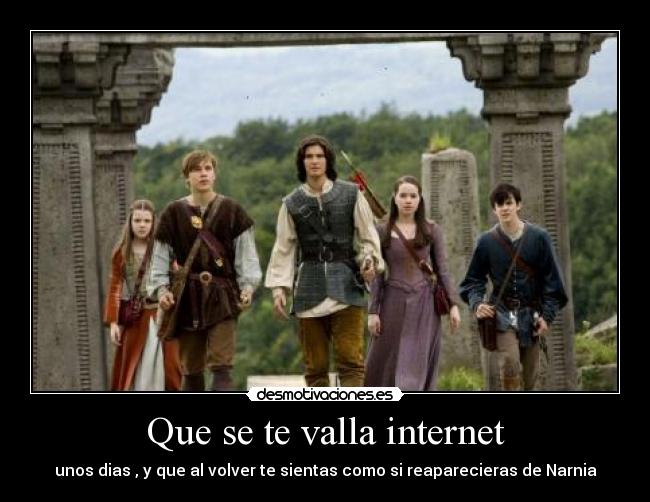 carteles internet narnianos sin wifi desmotivaciones