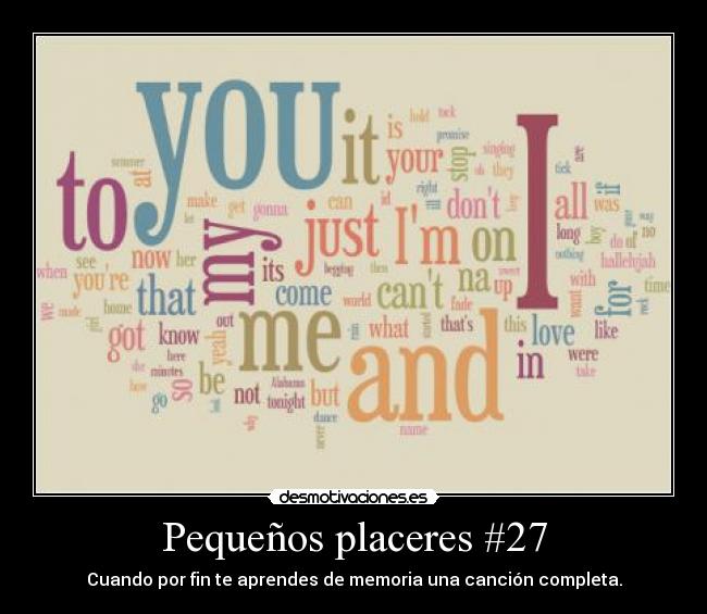 Pequeños placeres #27 -