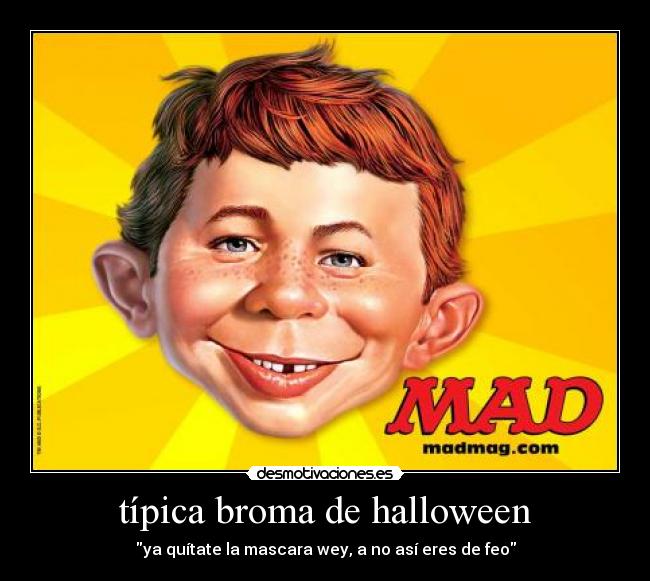 típica broma de halloween -