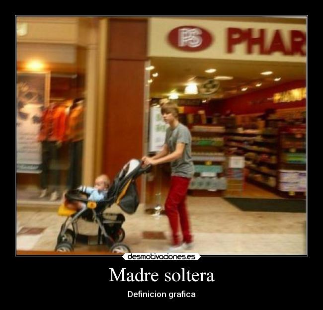 Madre soltera - Definicion grafica