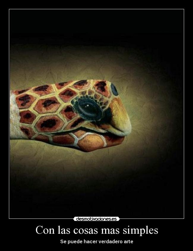 Con las cosas mas simples -