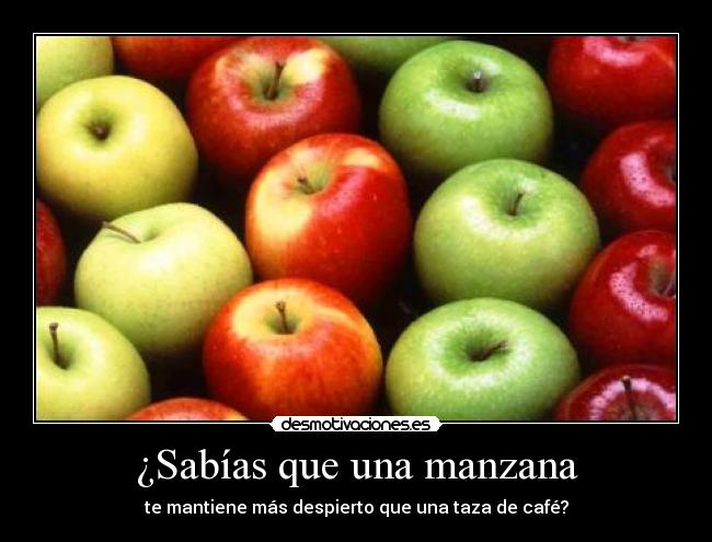 ¿Sabías que una manzana - 