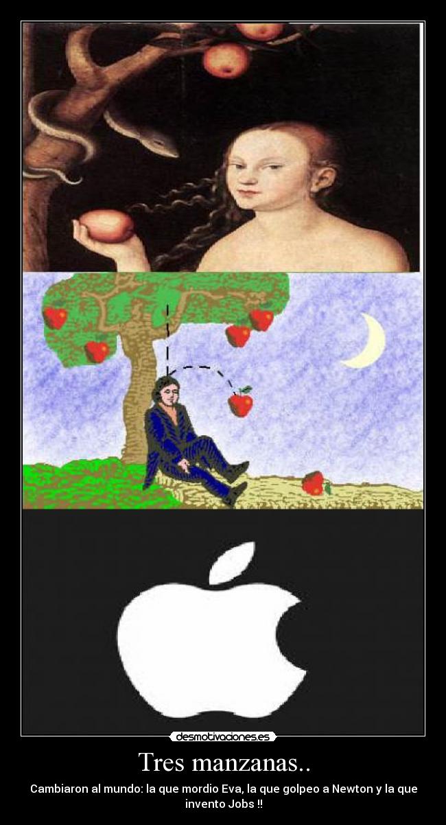 Tres manzanas.. -