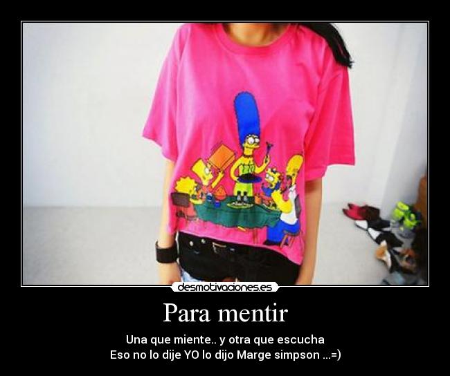 Para mentir -