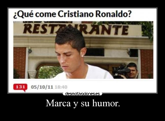 Marca y su humor. -