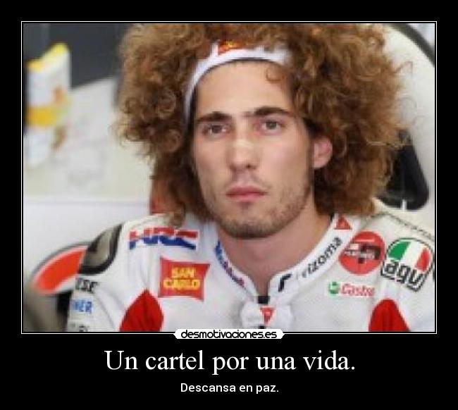 Un cartel por una vida. - Descansa en paz.