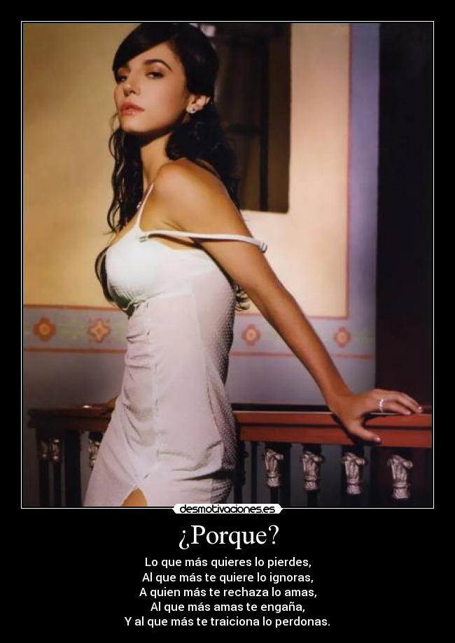 ¿Porque? -