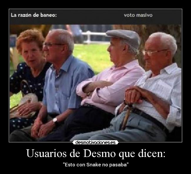 Usuarios de Desmo que dicen: - 