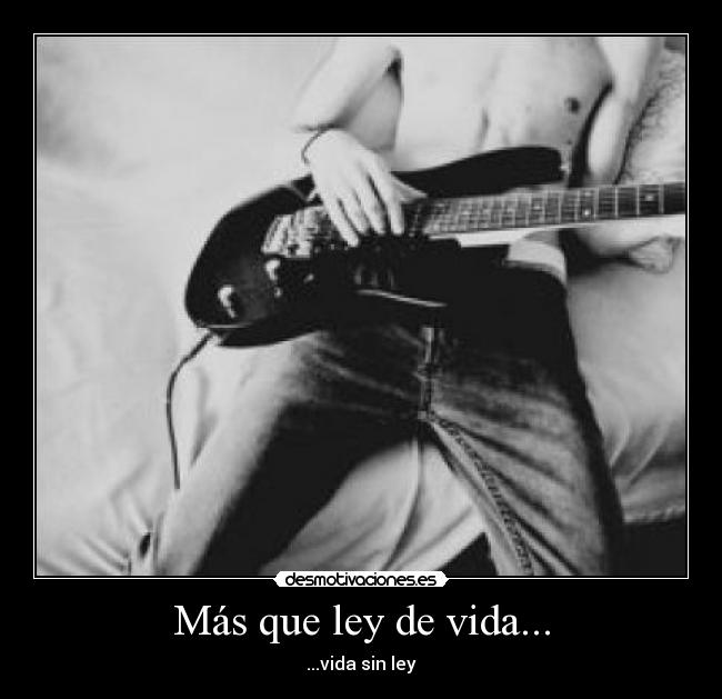 Más que ley de vida... - ...vida sin ley