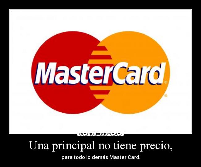 Una principal no tiene precio, - 