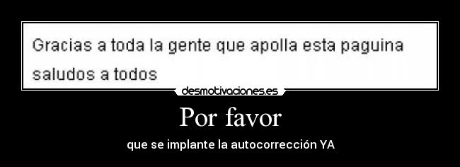Por favor -