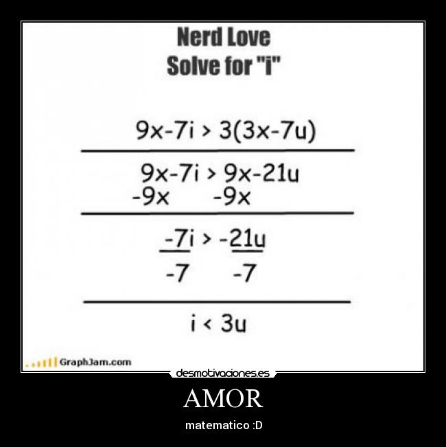 AMOR - matematico :D