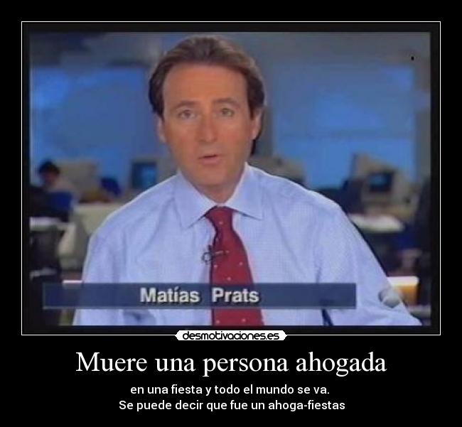 Muere una persona ahogada - 