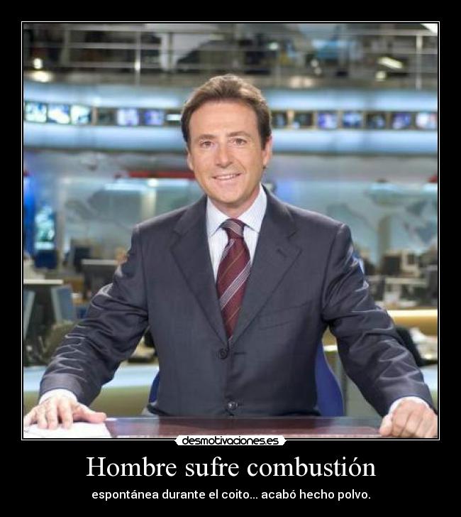 Hombre sufre combustión -