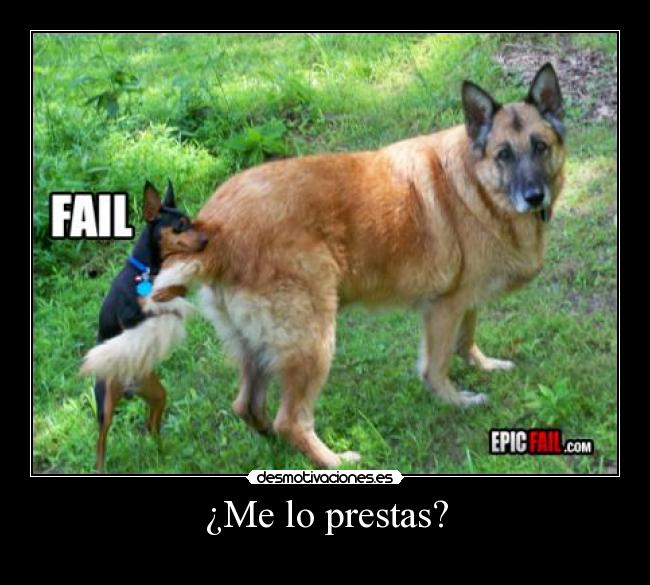¿Me lo prestas? -