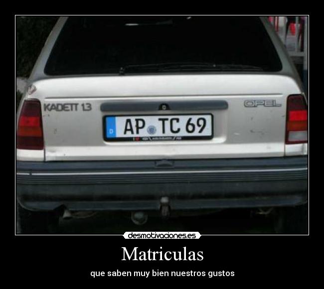 Matriculas -