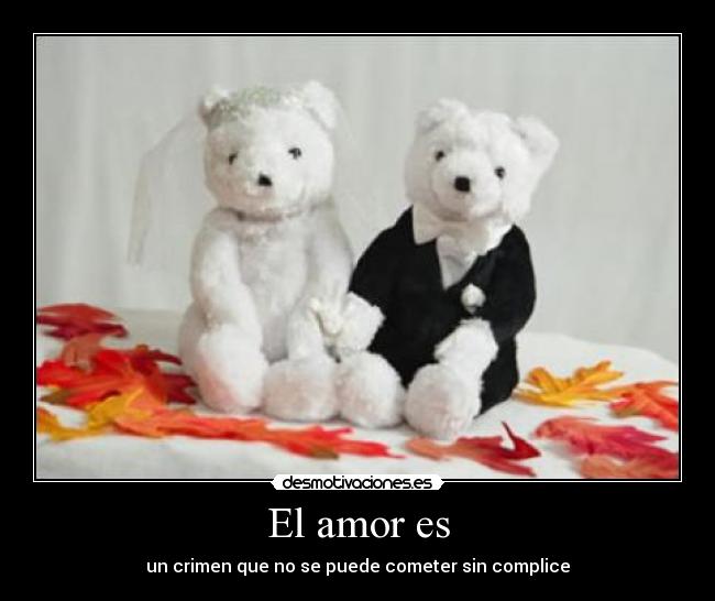 El amor es - un crimen que no se puede cometer sin complice
