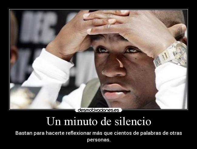 Un minuto de silencio -