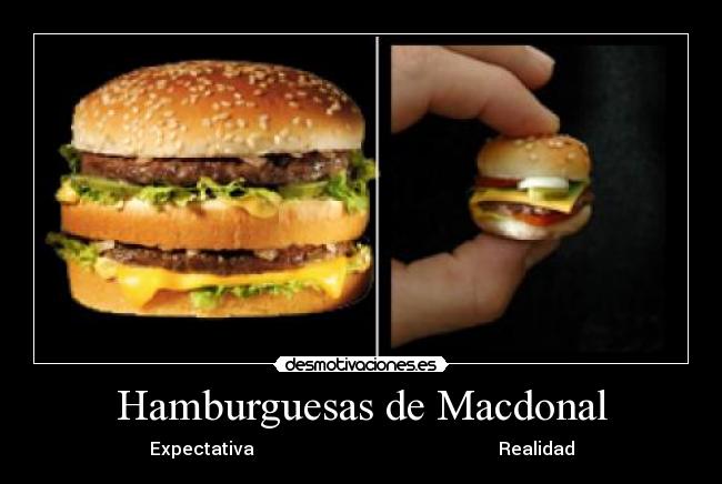Hamburguesas de Macdonal - 