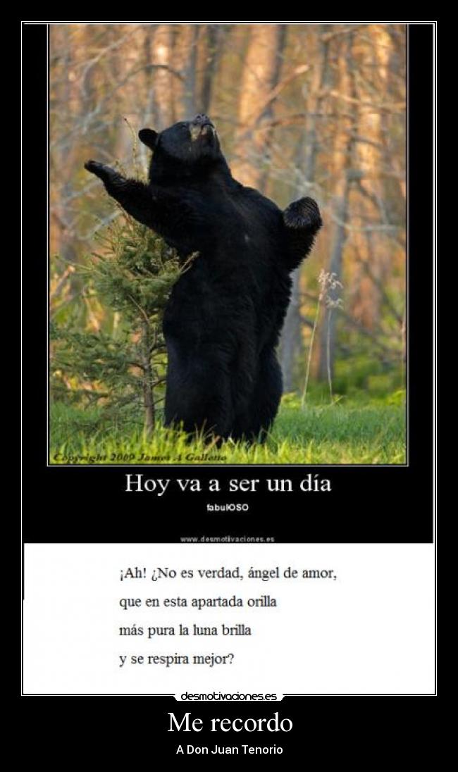 Me recordo - A Don Juan Tenorio