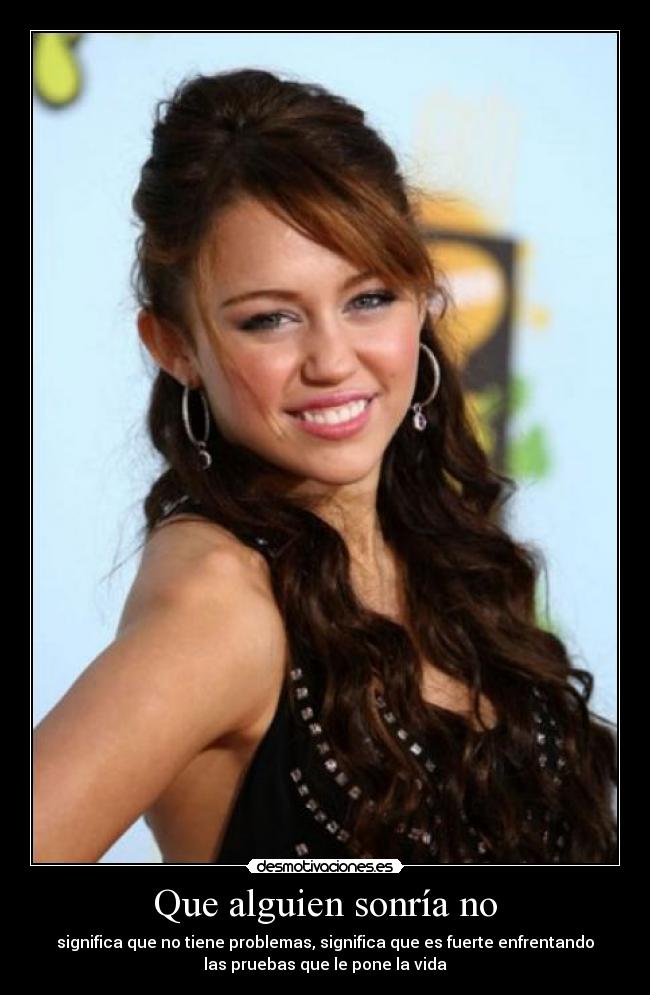 Que alguien sonría no -