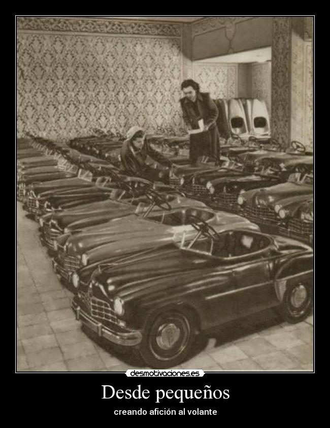 Desde pequeños - creando afición al volante