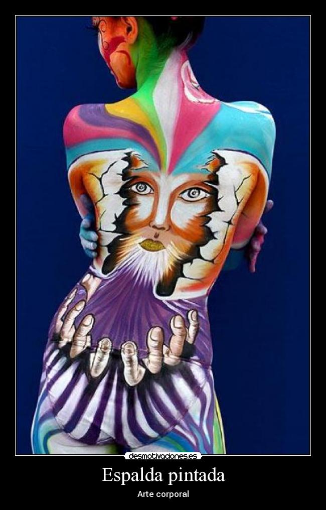 Espalda pintada - Arte corporal