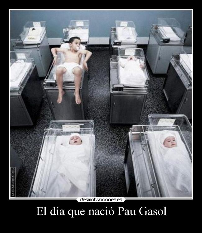 El día que nació Pau Gasol -