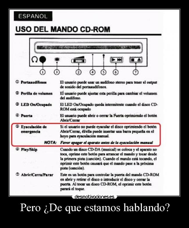 Pero ¿De que estamos hablando? -