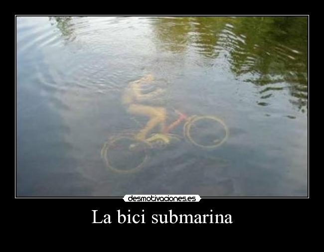 La bici submarina -