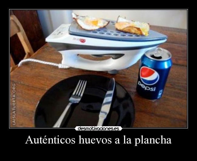 Auténticos huevos a la plancha -