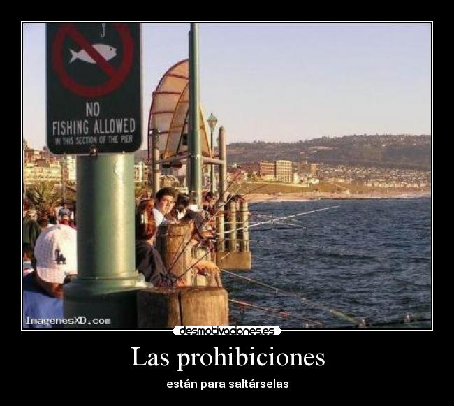 Las prohibiciones - están para saltárselas