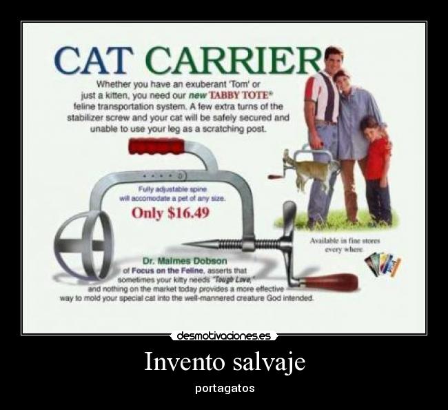 Invento salvaje - portagatos