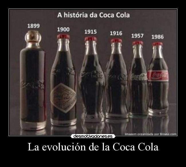La evolución de la Coca Cola -