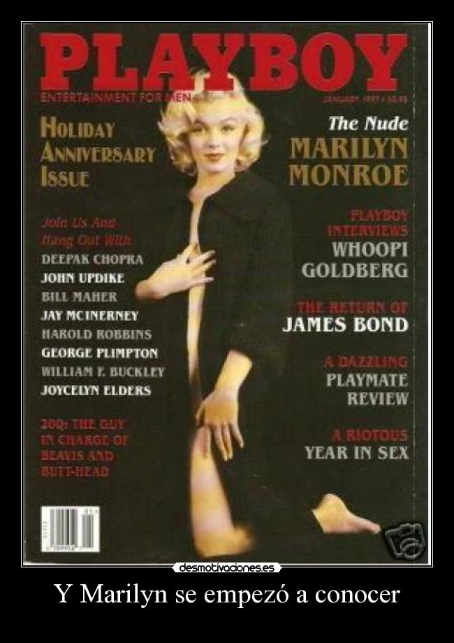 Y Marilyn se empezó a conocer -